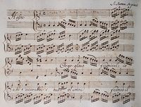 [Translate to english:] Johann Adolf Hasse, Orgoglioso fiumicello, I-Rig, Fondo Rostirolla, MS MUS Rost 33, f. 104v–112r.