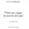 Luca Lombardi "Hasta que caigan las puertas del odio" per sedici voci. Testo di Pablo Neruda